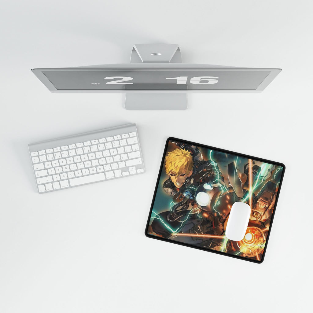 ONE-PUNCH MAN: Genos -  Dynamic Gaming Desk Mat - Anime Inspired, Computer Gaming Accessory, Home Office Decor, Mouse Pad, Cosplay Gift