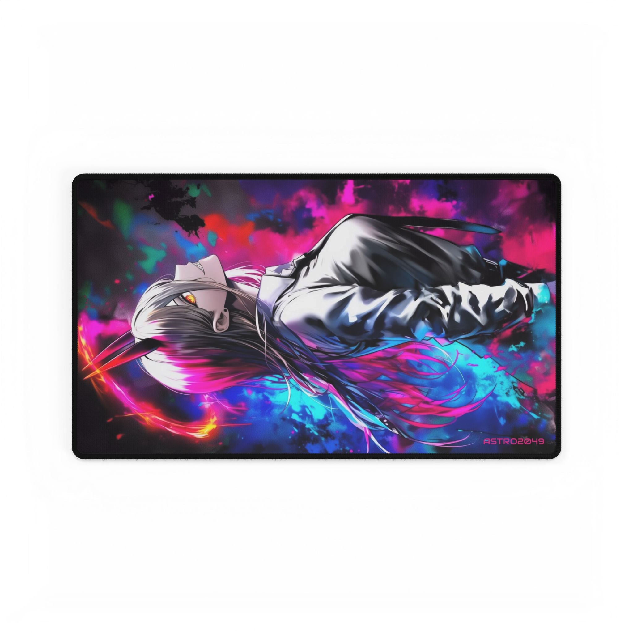 CHAINSAW MAN - Vibrant Anime Desk Mat - Gaming Mouse Pad, Desk Protector, Stylish Work Decor, Gift for Gamers, Home Office Accessory