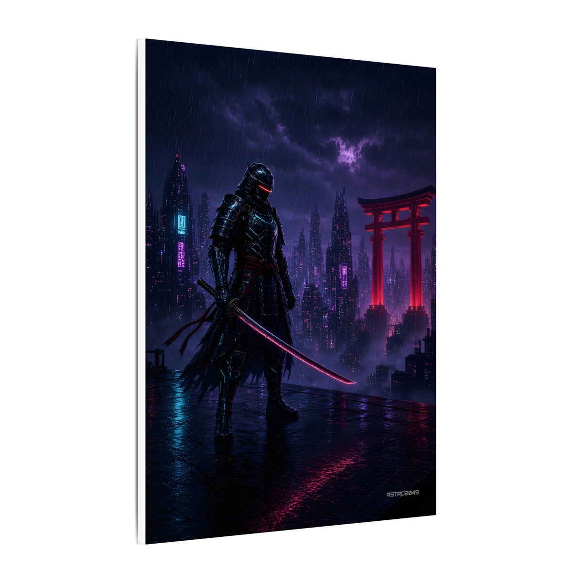 Crimson Gate Ronin canvas print by ASTRO2049, view 3 of 8