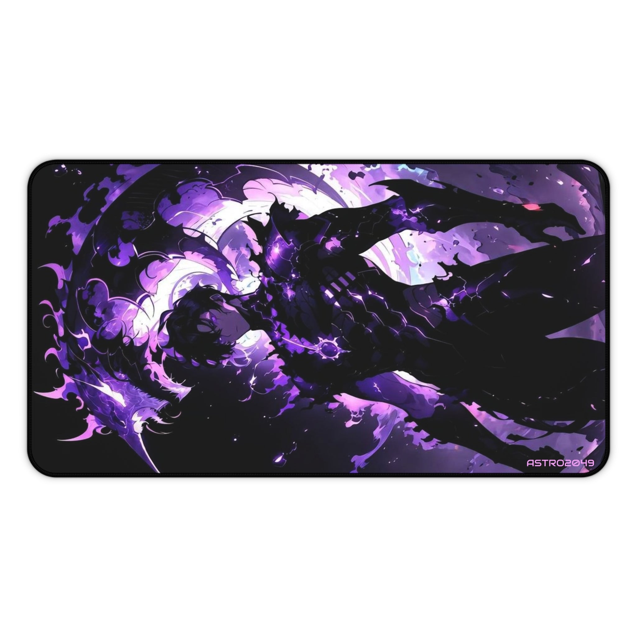 SOLO LEVELING - Sung Jinwoo - ARISE - Galaxy-Themed Desk Mat - Aesthetic Gaming Mouse Pad, Stylish Office Decor, Unique Gift Idea
