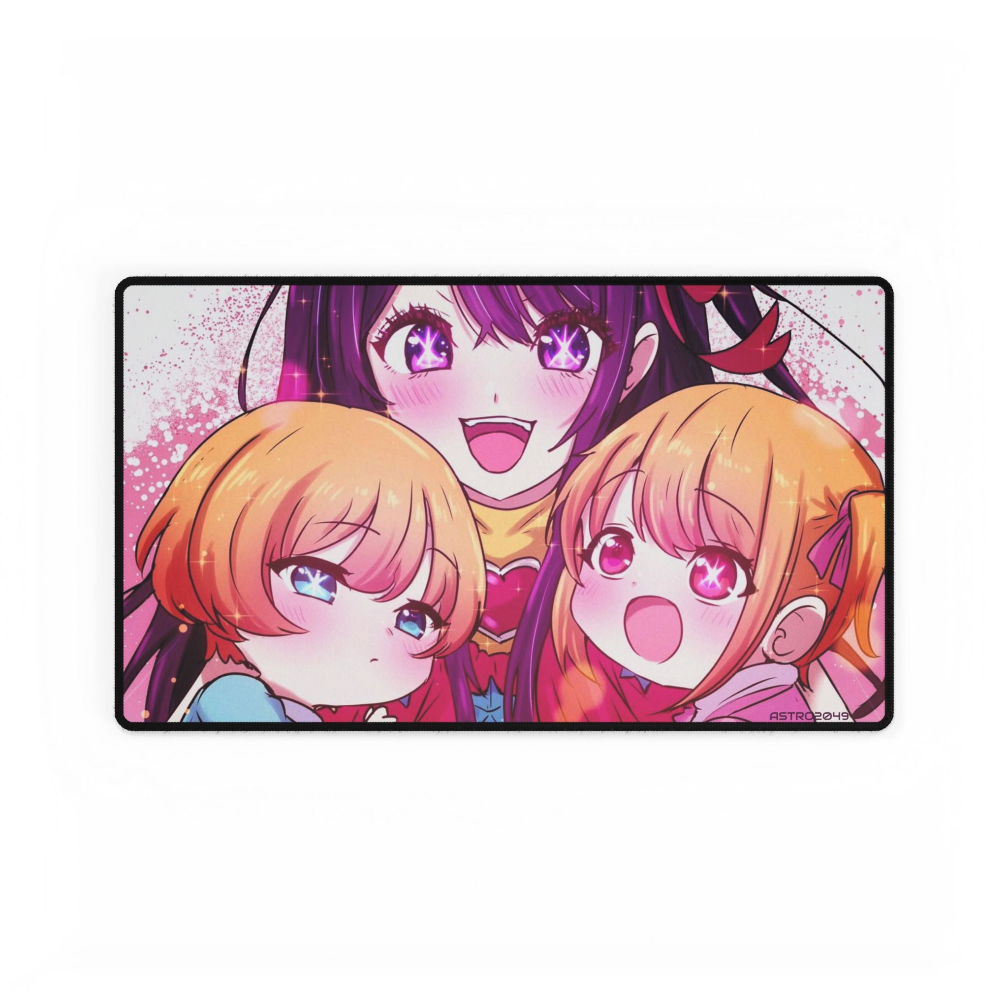 OSHI NO KO - Anime-Themed Desk Mat for Gamers, Cute Desk Decor, Mouse Pad Replacement, Office Gift, Kids Room Accessory