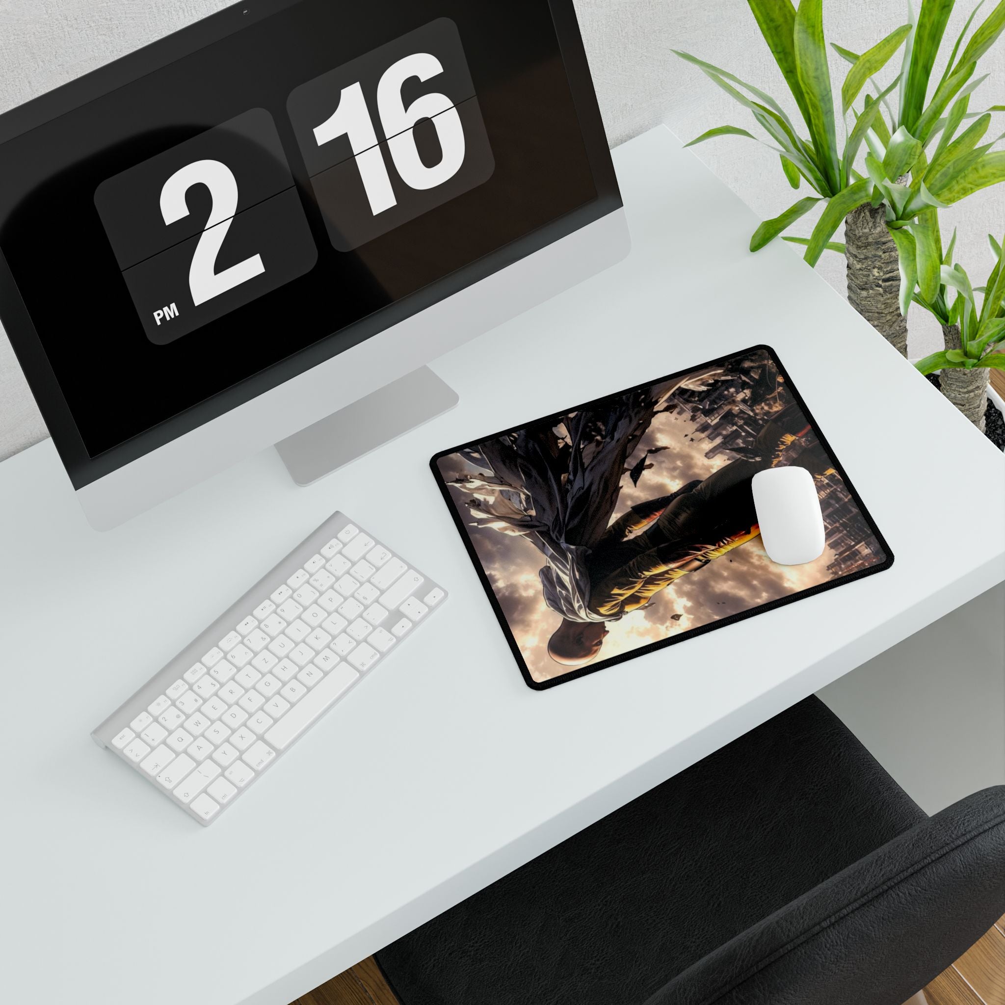 ONE-PUNCH MAN: Saitama - Stylish Desk Mats for Home or Office, Gaming, Workstation Decor, Unique Gift, Desk Accessories