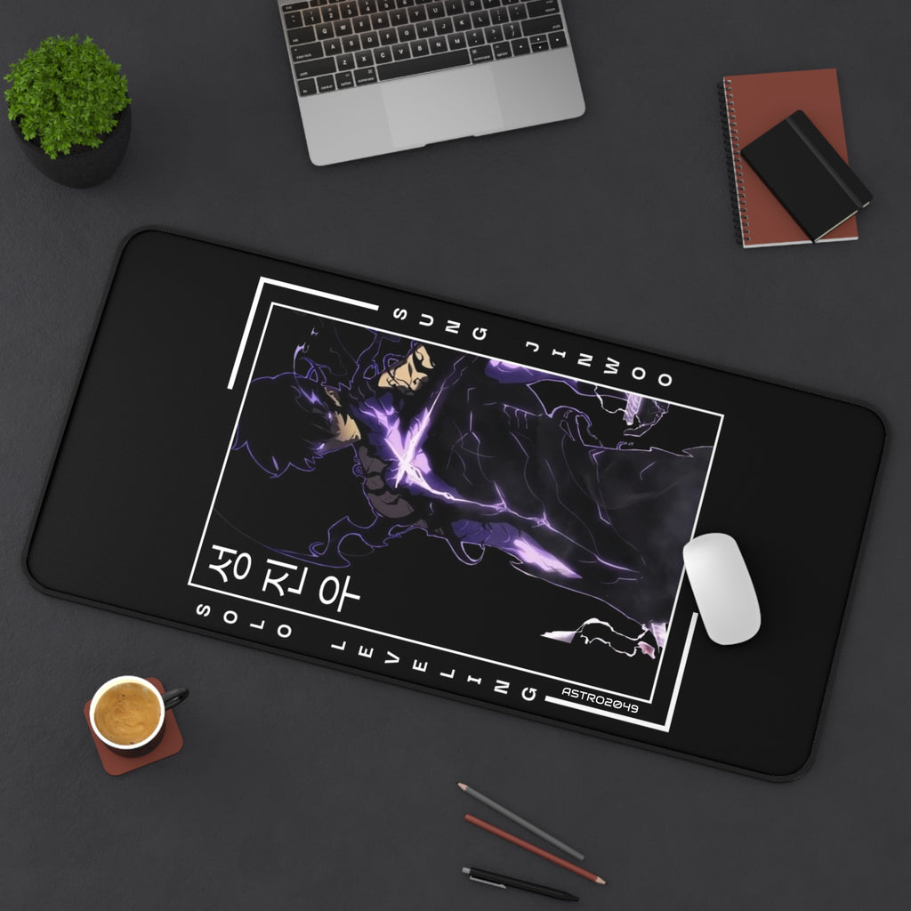 SOLO LEVELING - Sung Jinwoo - ARISE - Stylish Gaming Desk Mat - Perfect for Office, Home Office, Gift for Gamers, Art Desk Accessories